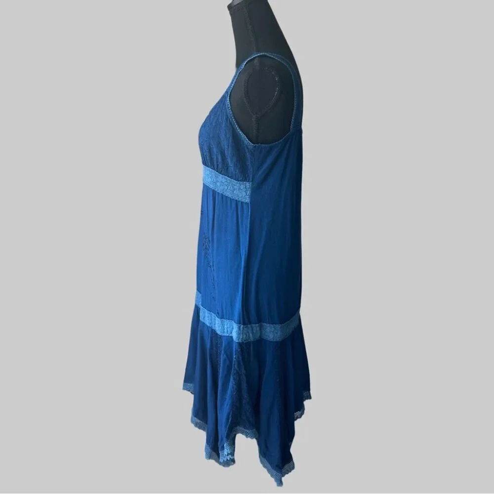 Coline Rayon Asymmetrical Tank Midi Dress - Picture 2 of 14